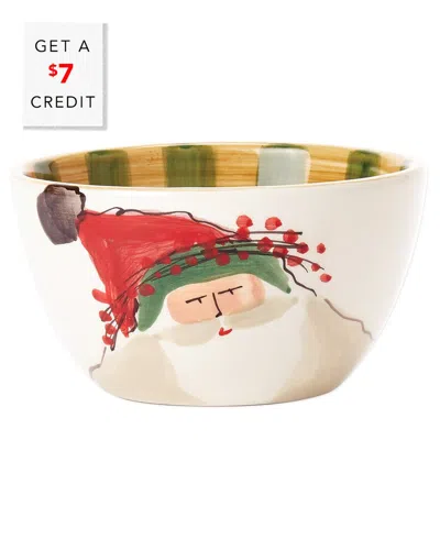 Vietri Old St. Nick Cereal Bowl With $7 Credit In Multicolor