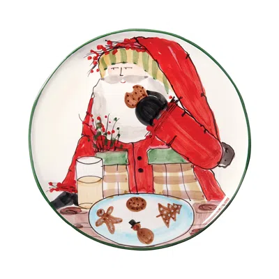 Vietri Old St. Nick Cookie Platter In Multi