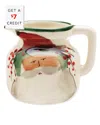 Vietri Old St. Nick Creamer Pitcher In Multicolor