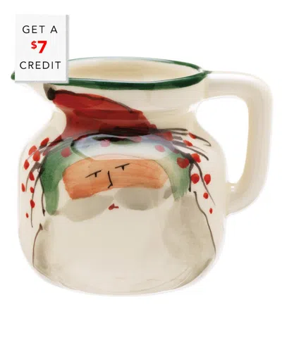 VIETRI VIETRI OLD ST. NICK CREAMER WITH $7 CREDIT