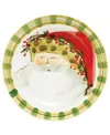 Vietri Old St. Nick Dinner Plate In Multi