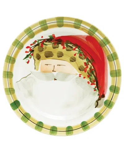 Vietri Old St. Nick Dinner Plate In Multi
