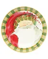 Vietri Old St. Nick Dinner Plate In Multi