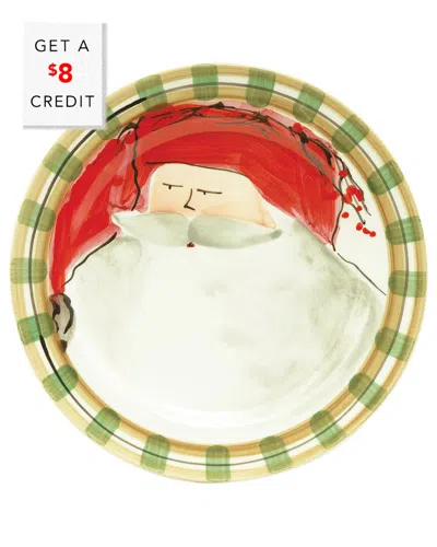 Vietri Old St. Nick Dinner Plate With $8 Credit In Multi