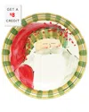 Vietri Old St. Nick Dinner Plate In Multi