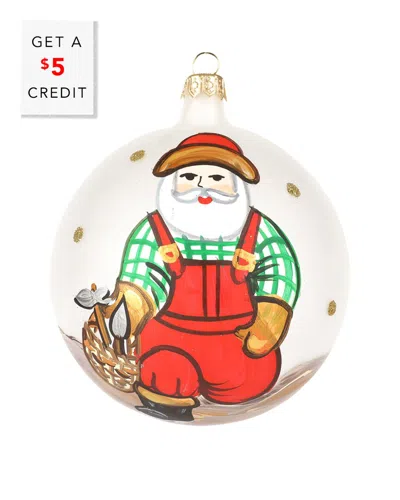 Vietri Old St. Nick Gardener Ornament With $5 Credit In Multi