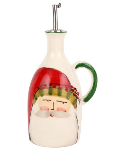 Vietri Old St. Nick Handled Olive Oil Bottle In Multi