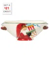 Vietri Old St. Nick Handled Oval Bowl In Multi