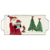 Vietri 2019 Limited Edition Old St. Nick Rectangular Platter In Multi