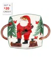 VIETRI VIETRI OLD ST. NICK HANDLED SQUARE PLATTER WITH $20 CREDIT