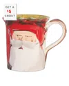 Vietri Old St. Nick Hat Mug With $5 Credit In Multicolor