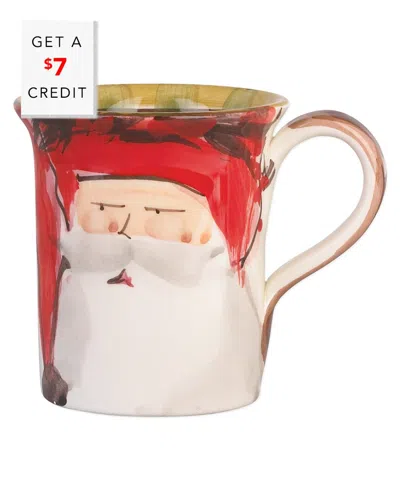 Vietri Old St. Nick Hat Mug With $7 Credit In Multi