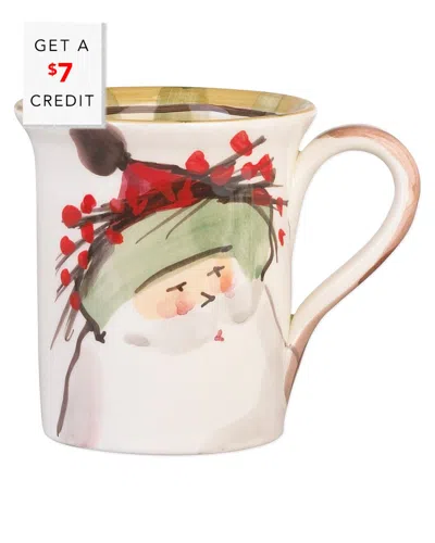 VIETRI VIETRI OLD ST. NICK HAT MUG WITH $7 CREDIT