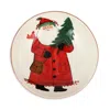 Vietri Old St. Nick Christmas Serving Bowl, 11" In Red