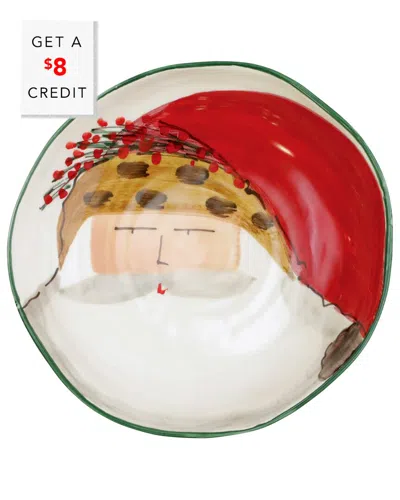 Vietri Old St. Nick Pasta Bowl With $8 Credit In Multicolor