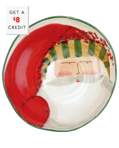 Vietri Old St. Nick Pasta Bowl With $8 Credit In Multicolor