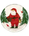 Vietri Old St. Nick Pedestal Fruit Bowl In Multi