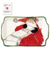 Vietri Old St. Nick Rectangular Plate With $8 Credit In Multi