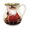Vietri Old St. Nick Round Body Pitcher In Multi