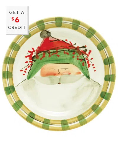 VIETRI VIETRI OLD ST. NICK ROUND SALAD PLATE  WITH $7 CREDIT