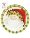 Vietri Old St. Nick Round Salad Plate In Multicolor