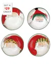 Vietri Old St. Nick Assorted Pasta Bowls - Set Of 4 In Multicolor