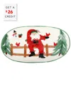 Vietri Old St. Nick Shallow Oval Bowl