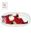 Vietri Old St. Nick Small Oval Platter In Multicolor