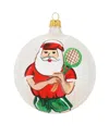 Vietri Old St. Nick Bicycle Ornament In Multicolor