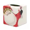 Vietri Old St. Nick Tissue Box In Red