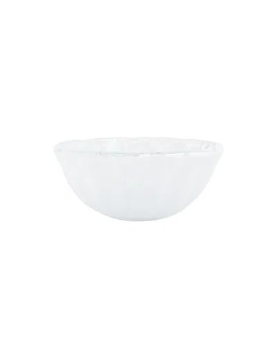 Vietri Onda 20 Oz. Glass Small Bowl In White