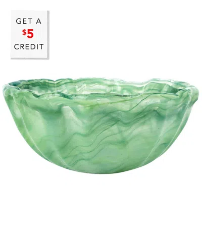 Vietri Onda Glass Green Small Bowl