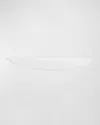 Vietri Onda Glass Long Oval Bowl In White