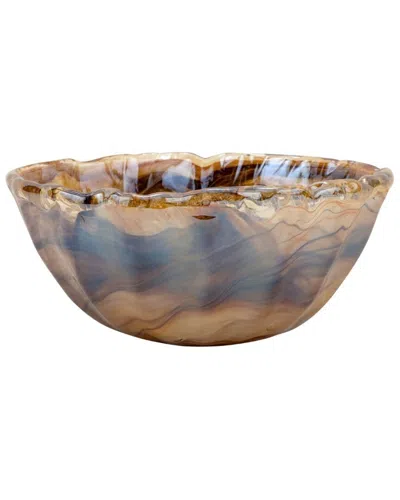Vietri Onda Glass Tortoiseshell Small Bowl In Multi
