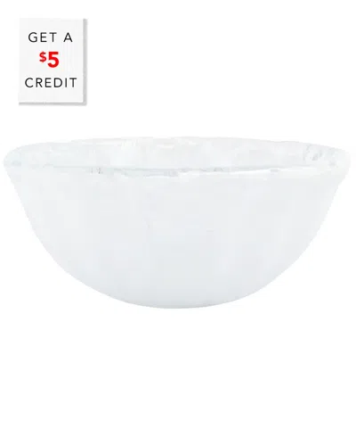 Vietri Onda Glass White Small Bowl