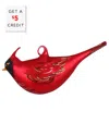 Vietri Ornaments Figural Cardinal In Red