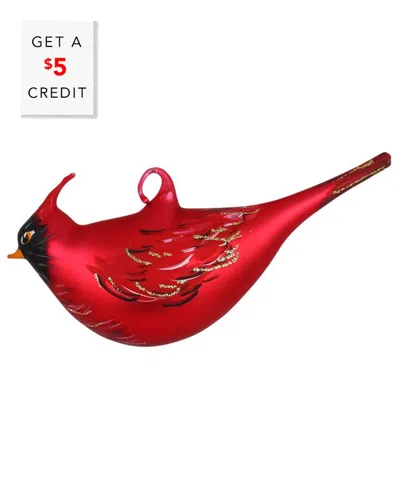 Vietri Ornaments Figural Cardinal In Red