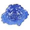 Vietri Ostrica Glass Plate In Cobalt