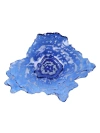 Vietri Ostrica Glass Large Platter In Blue