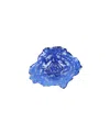 Vietri Ostrica Glass Blue Small Plate In Blue