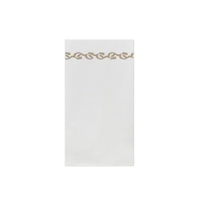 Vietri Papersoft Napkins Florentine Guest Towels In White,linen