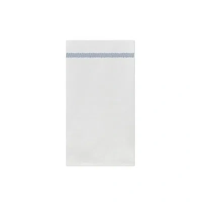 Vietri Papersoft Napkins Fringe Guest Towels In White,blue