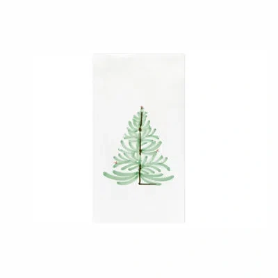 Vietri Papersoft Napkins Lastra Holiday Cocktail Napkins (pack Of 20) In Green