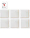 Vietri Papersoft Napkins Pack Of 120 Cocktail Napkins With $5 Credit In White