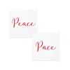 Vietri Papersoft Napkins Peace/pace Cocktail Napkins (pack Of 20)