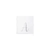 Vietri Papersoft Napkins Silver Monogram Cocktail Napkins - A (pack Of 20)