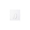 Vietri Papersoft Napkins Silver Monogram Cocktail Napkins - D (pack Of 20)