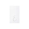 Vietri Papersoft Napkins Silver Monogram Guest Towels - E (pack Of 20)