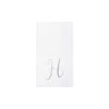 Vietri Papersoft Napkins Silver Monogram Guest Towels - H (pack Of 20)