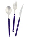 Vietri Pastello Three-piece Flatware Place Setting In Blue